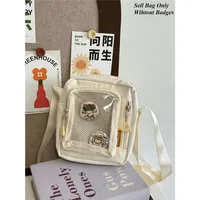 Y2K Mini Women's Korean Style Casual Crossbody Bag with Transparent Pocket, Small Shoulder Bag, Wallet and Phone DIY Bag - Image 3