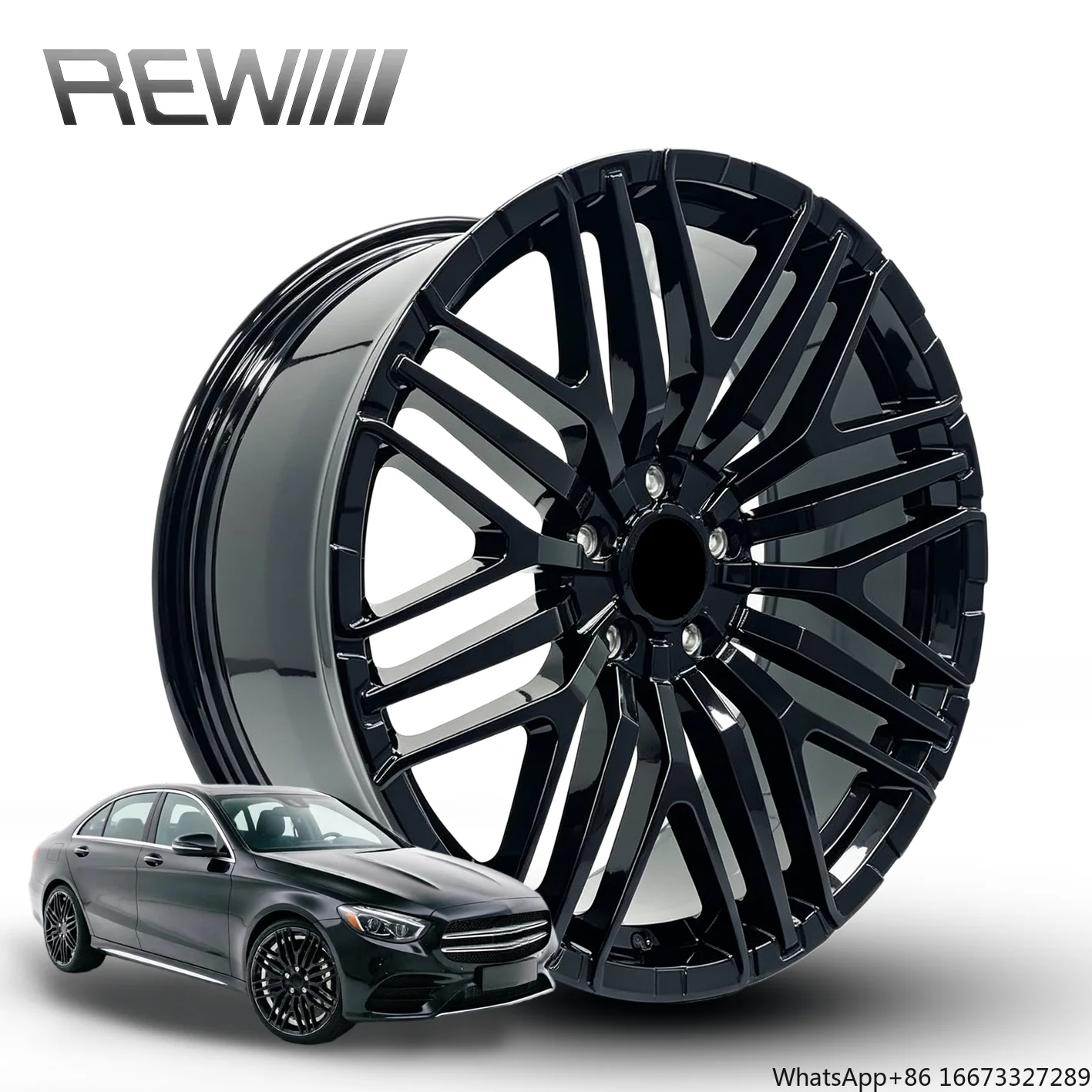 Forged Wheels 19-22 Inch 5x112, Reinforced Thick Slotted Spoke Framework, Pressure Tested High Load Wear Resistant Alloy Rim