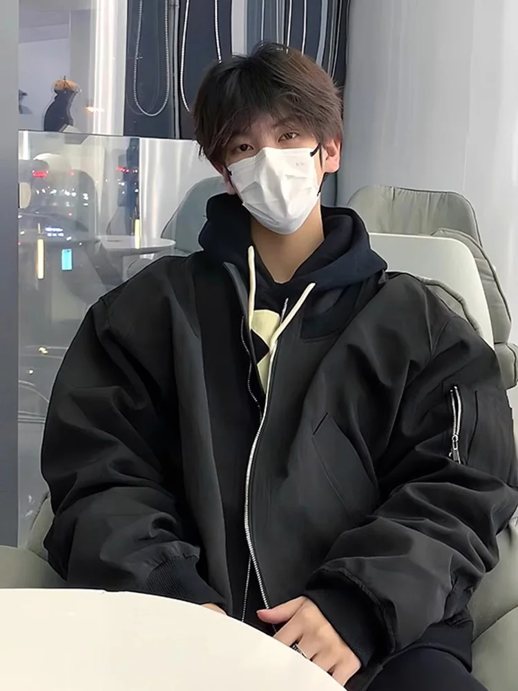 

ex Рабочая одежда с хлопковой подкладкой Jaet в стиле ретро, американский бейсбол, модель пилота для пар, осенне-зимнее пальто