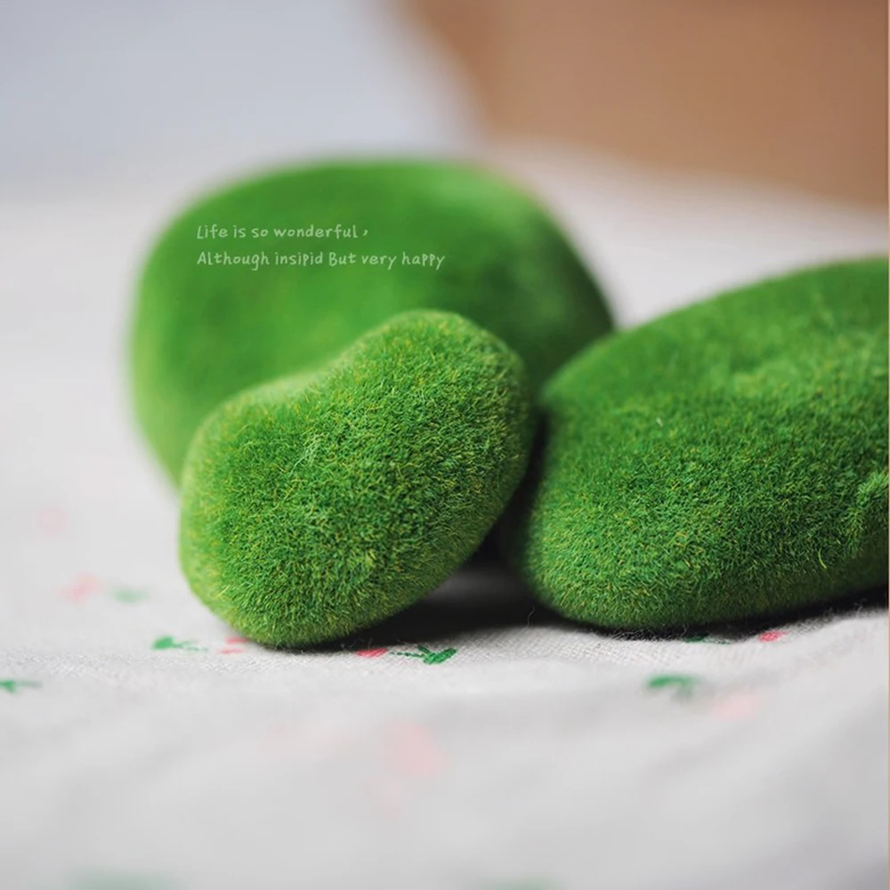 Piedra de musgo modelo a escala HO, accesorios de piedra flocado de espuma para decoración de micropaisaje, diseño de arquitectura paisajística