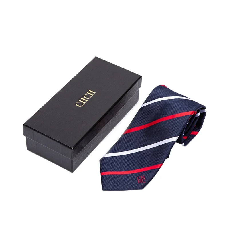 New Men's Tie stripe Pattern Neck Ties Slim High Quality Fashion Brand Festive Present Tie Shirt Accessories Men tie