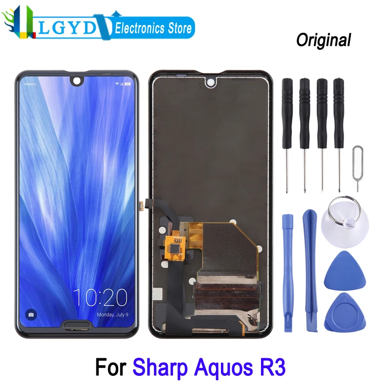 Écran tactile LCD IPS pour téléphone Sharp Aquos R3 2019, pièce de rechange, réparation, 6.2 pouces