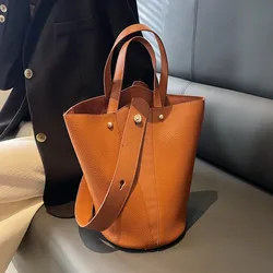 Sacs à main de marque de luxe pour femmes, tendance, de styliste, seau solide, à bandoulière, fourre-tout, 2023