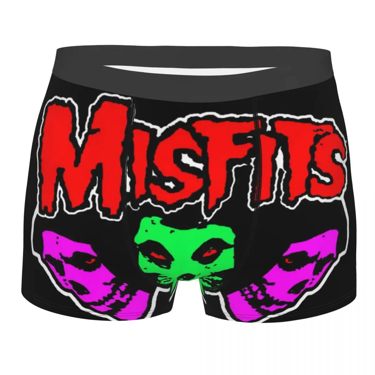 Misfits Skull Men's Boxer Briefs Highly Breathable Underwear Top Quality 3D Print Shorts Birthday Gifts