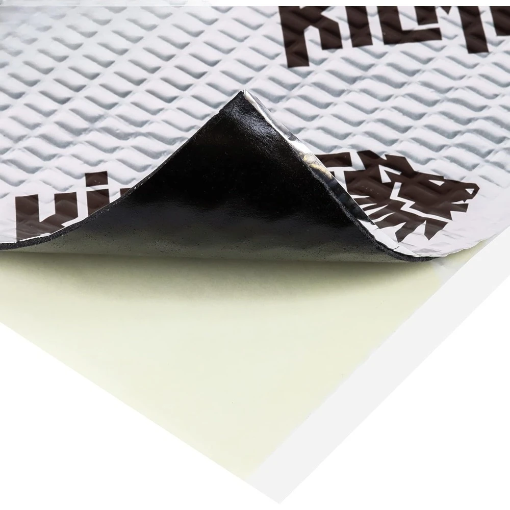 حصيرة تفيت صوت السيارة إضافية 100 مل 25 قدم مربع، بوتيل عازل للضوضاء للسيارات، ترطيب الصوت