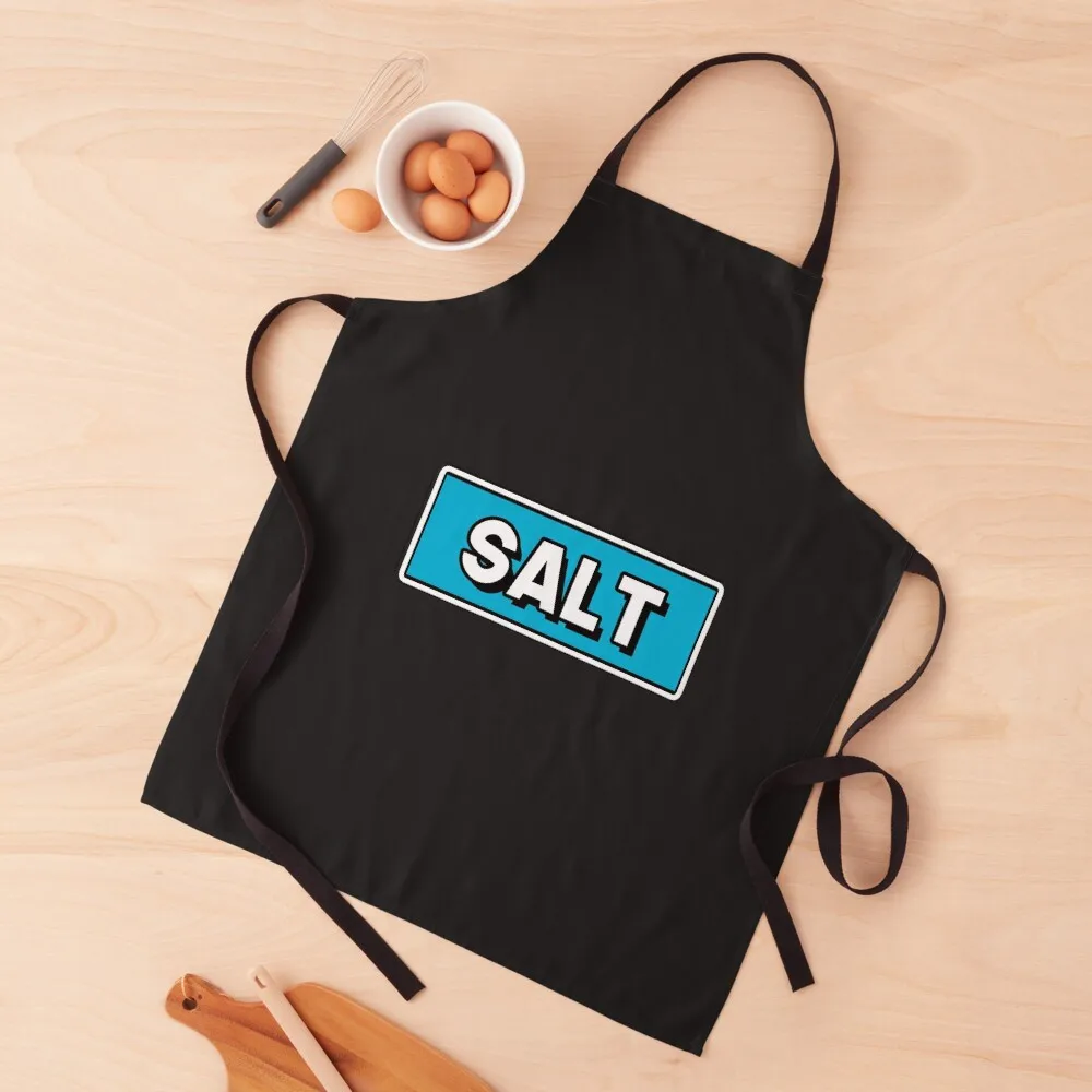 

Salt Light Blue Background Apron Home And Kitchen Men's Kitchen Apron