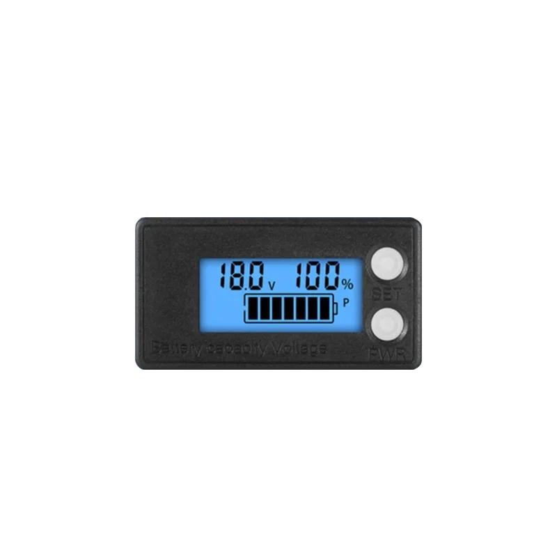 LCDLiquid Crystal Voltmeter Battery Car Power Detection Digital Display Lithium Lead Acid Battery Capacity Display