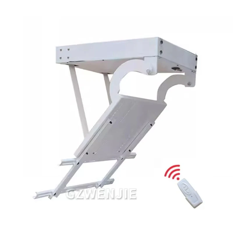 32-75 "Tv Roterende Houder Hanger Tv Plafond Lift Hanger Elektronische Positionering Opvouwbare Houder Tv Plafondbeugel 220V 25W