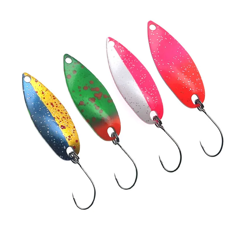 1 Stück Metall-Forellenlöffelköder, 5g sinkender Spinner, beschichteter Stream-Metall-Jig für Forellen, Barsch, Pesca-Angelausrüstung