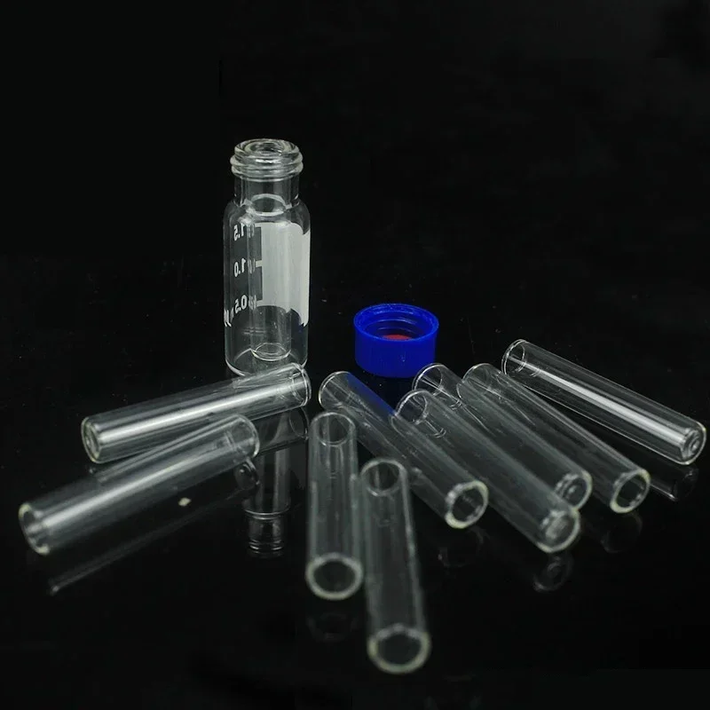 

100pcs/lot 250ul Glass flat bottom Chromatographic-vial Insert Pipe Inserts for 1.5 ml HPLC vials