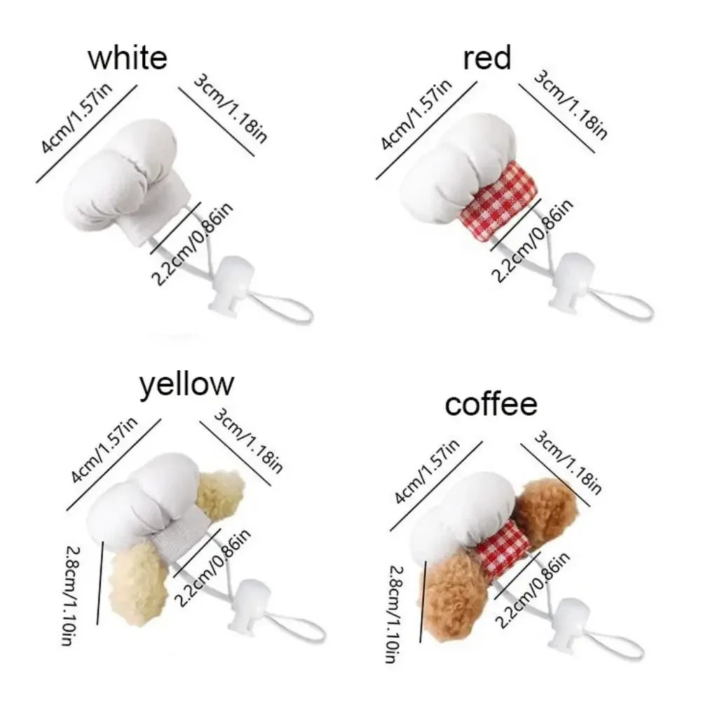 Funny Adjustable Hamster Chef Hat Comfortable Decorative Pet Costume Hat Breathable Pet Dress Up Hat Pet Show