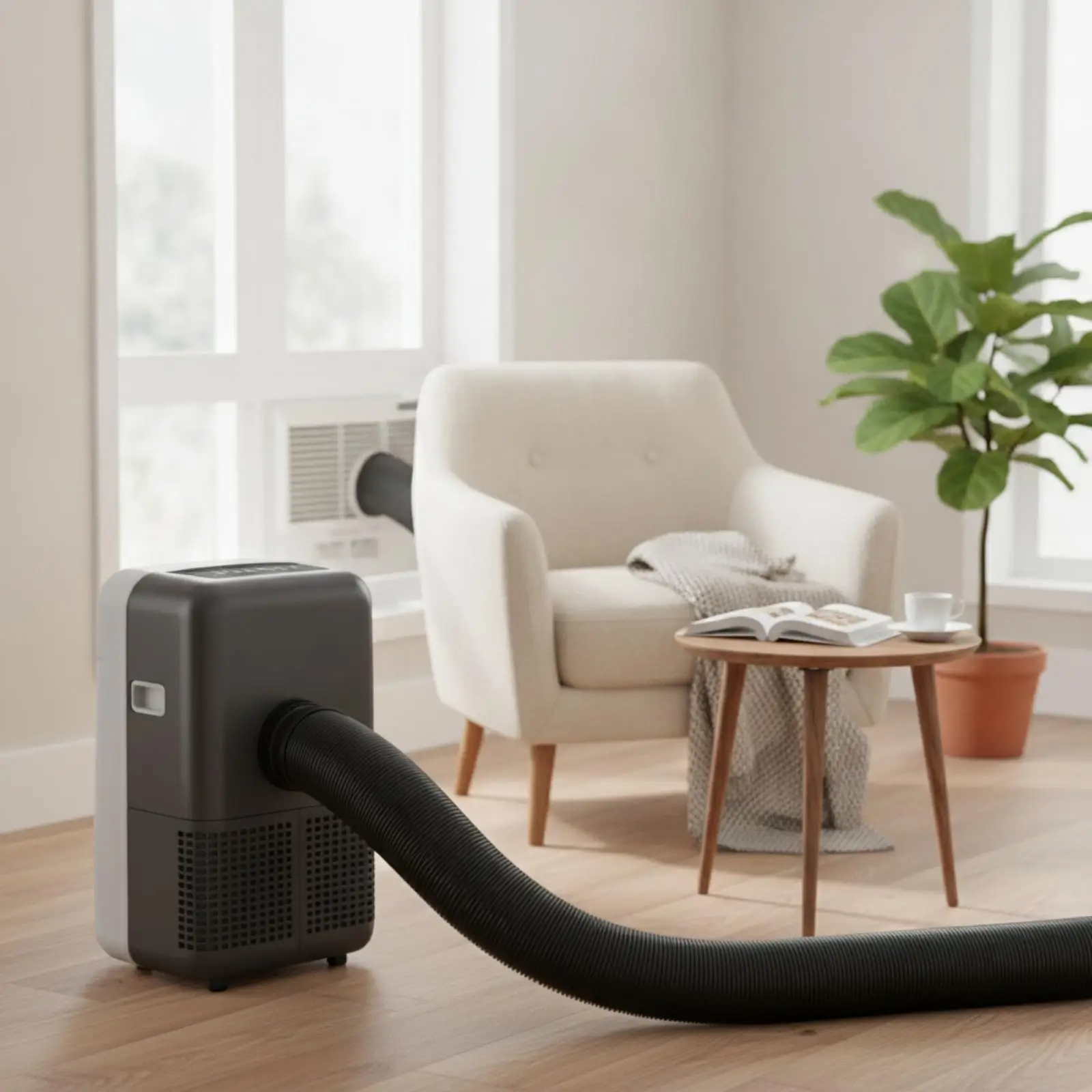 Durable Portable Ac Vent Hose Wear Resistant Cylindrical Duct Optimized Airflow for Home Window Cooling
