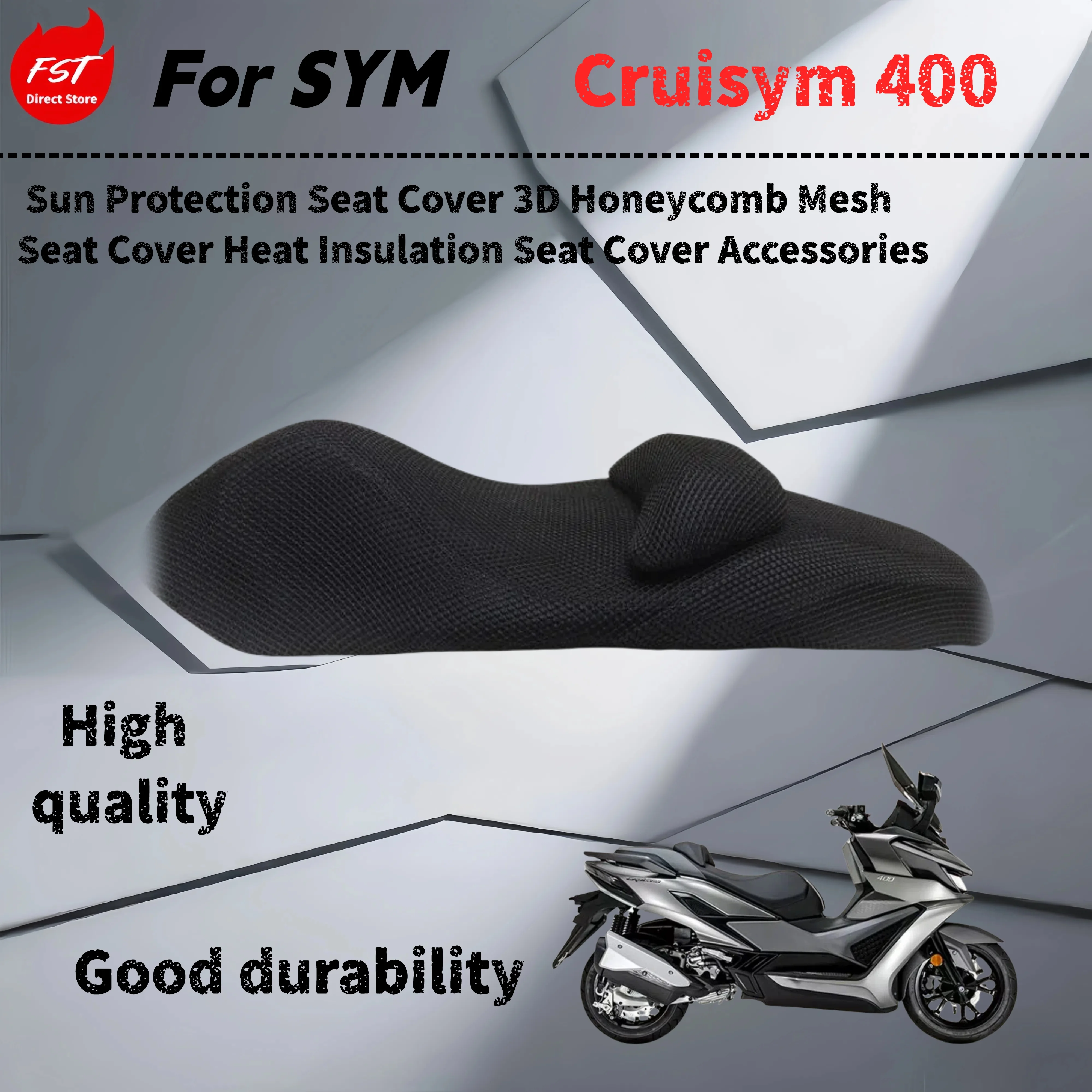 

For SYM Cruisym 400 heat insulation seat cushion cover motorcycle modified sun protection seat cushion cover