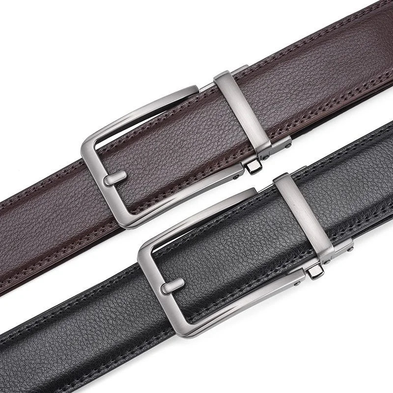 Neue Breite 3,5 cm Business herren Gürtel Formale Echt Leder Männlich Gürtel Hohe Qualität Metall Automatische Schnalle Gürtel für männer Jeans Gürtel – Detail 3