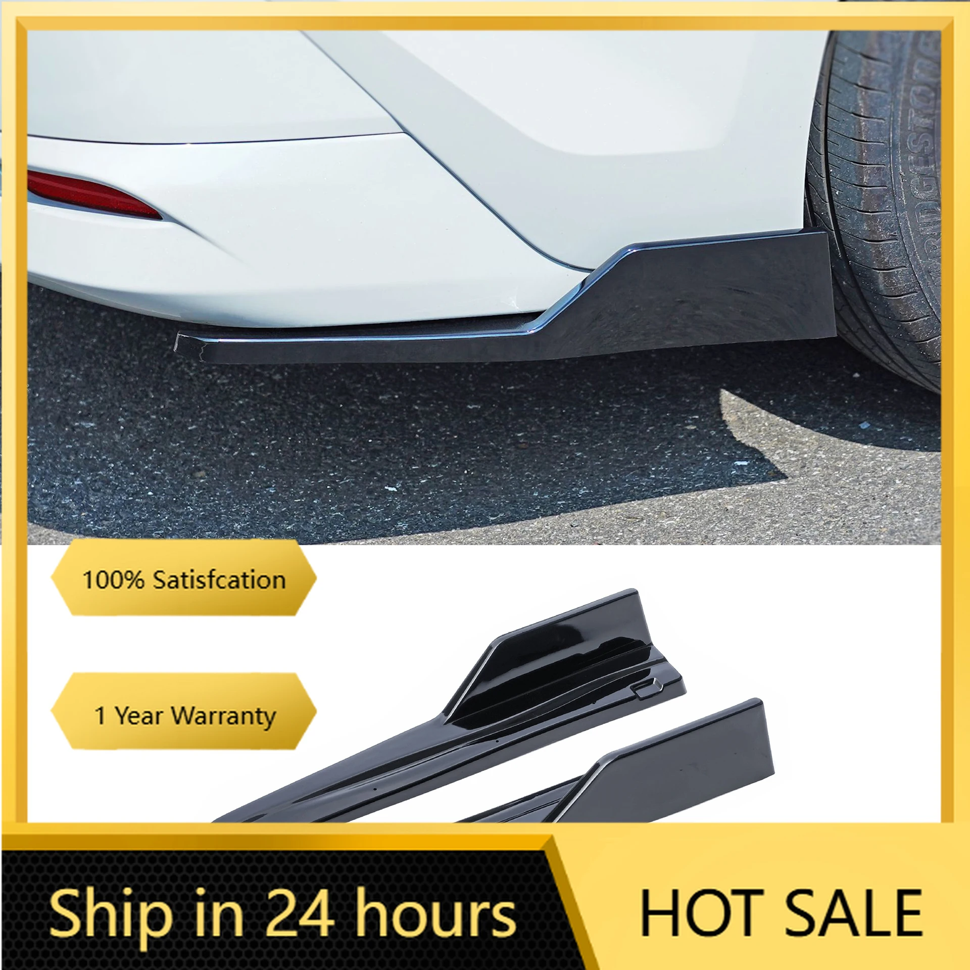 

Emblems For Toyota Camry 9th 2024 2025 Car Rear Bumper Side Splitters Spoiler Canards Fender Decoration ABS Body Kits