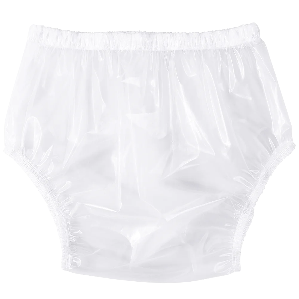 Reusable Waterproof PVC Adult Nappy Large Size TPU Coat Waterproof Incontinence Pants Diaper Plastic Super Transparent