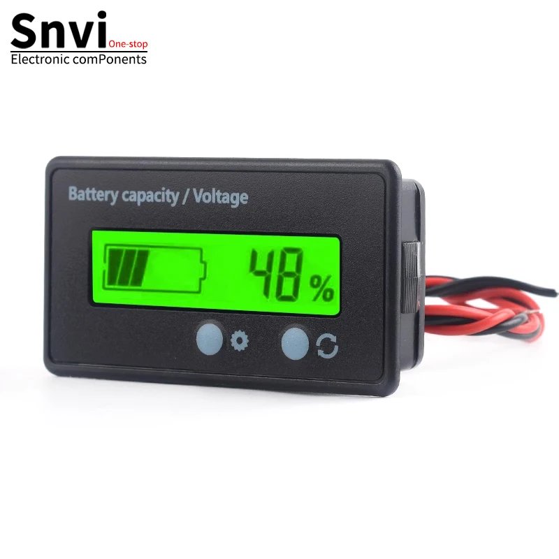 

DC8-30V Battery Capacity Indicator Lead-Acid/Lron-Lithium/Ternary Lithium Measurement with USB3.0 and Tpye-C for Car Motorcycle