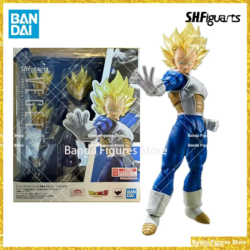 

Original Bandai S.H.Figuarts Super Saiyan 2 Awakening Vegeta Dragon Ball In Stock Anime Action Collection Figures Model Toys