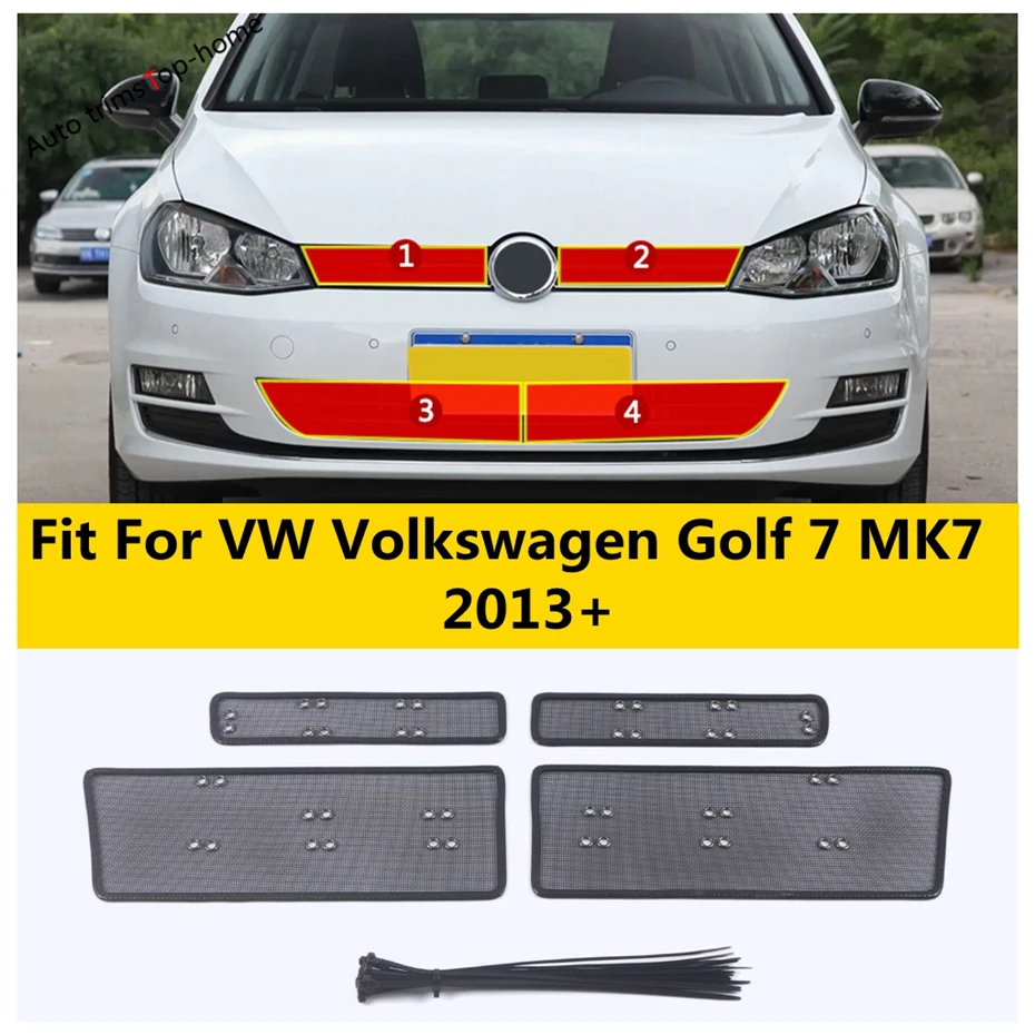 

Lower Bumper Anti Insect Net Dustproof Inner Vent Grille Cover Net Kit Fit For VW Volkswagen Golf 7 MK7 2013 - 2020 Accessories