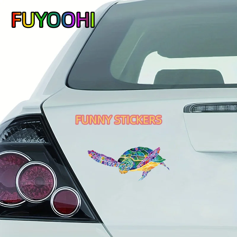 FUYOOHI Bright Turtle Car Decal: Waterproof & Sun Protection for Cars & Trucks!