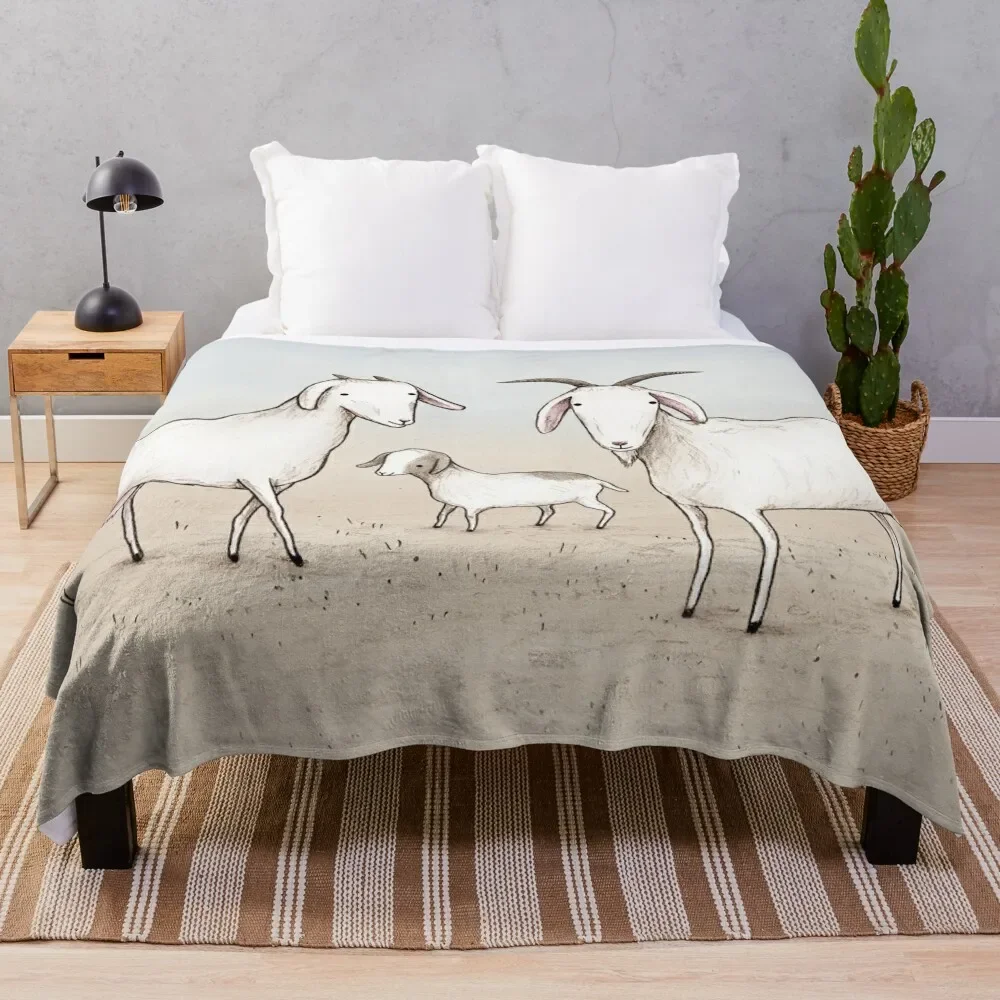 

Wild Goat Family Throw Blanket Luxury St wednesday Luxury Furry Blankets