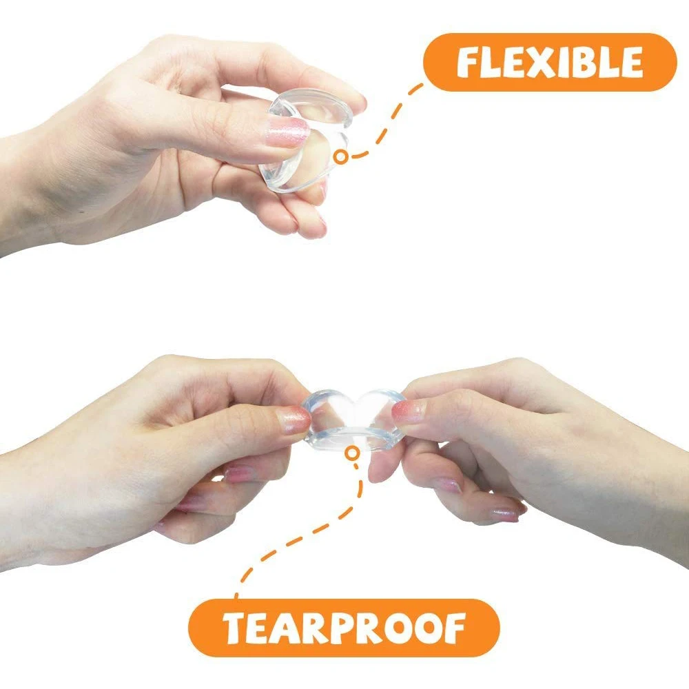 코너 보호대, 아기 보호 테이블 코너 가드, 어린이 안전 유지, 가구 날카로운 모서리 보호대(18팩)