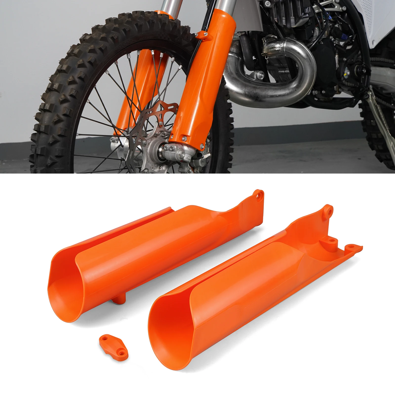 

NICECNC For KTM 2024 EXC 300 EXC 250 EXC150 EXC-F 250 350 450 500 EXC250F EXC450F Front Lower Fork Cover Full Coverage Guards