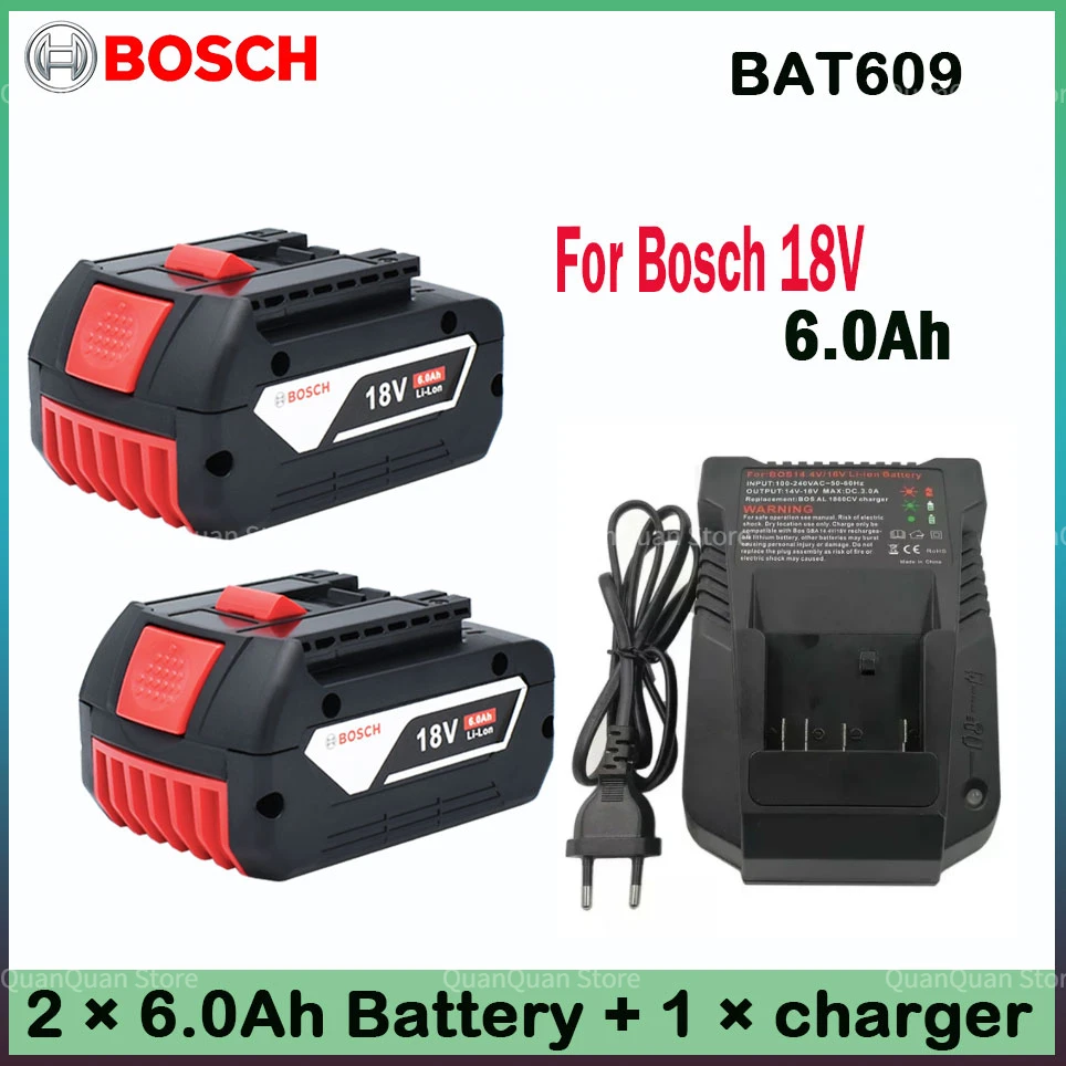 BOSCH 18V 6.0AH Original Lithium Battery BOSCH Battery Pack 6.0AH Original Tool Rechargeable Battery