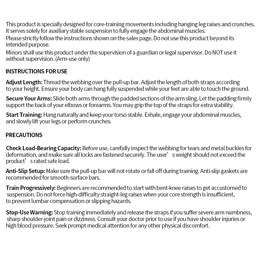 Hängende Trainingsgurte für Bauchmuskeln – Fitness-Gürtel für Klimmzugtraining an der Horizontalstange für Gym und Zuhause – Detail 11