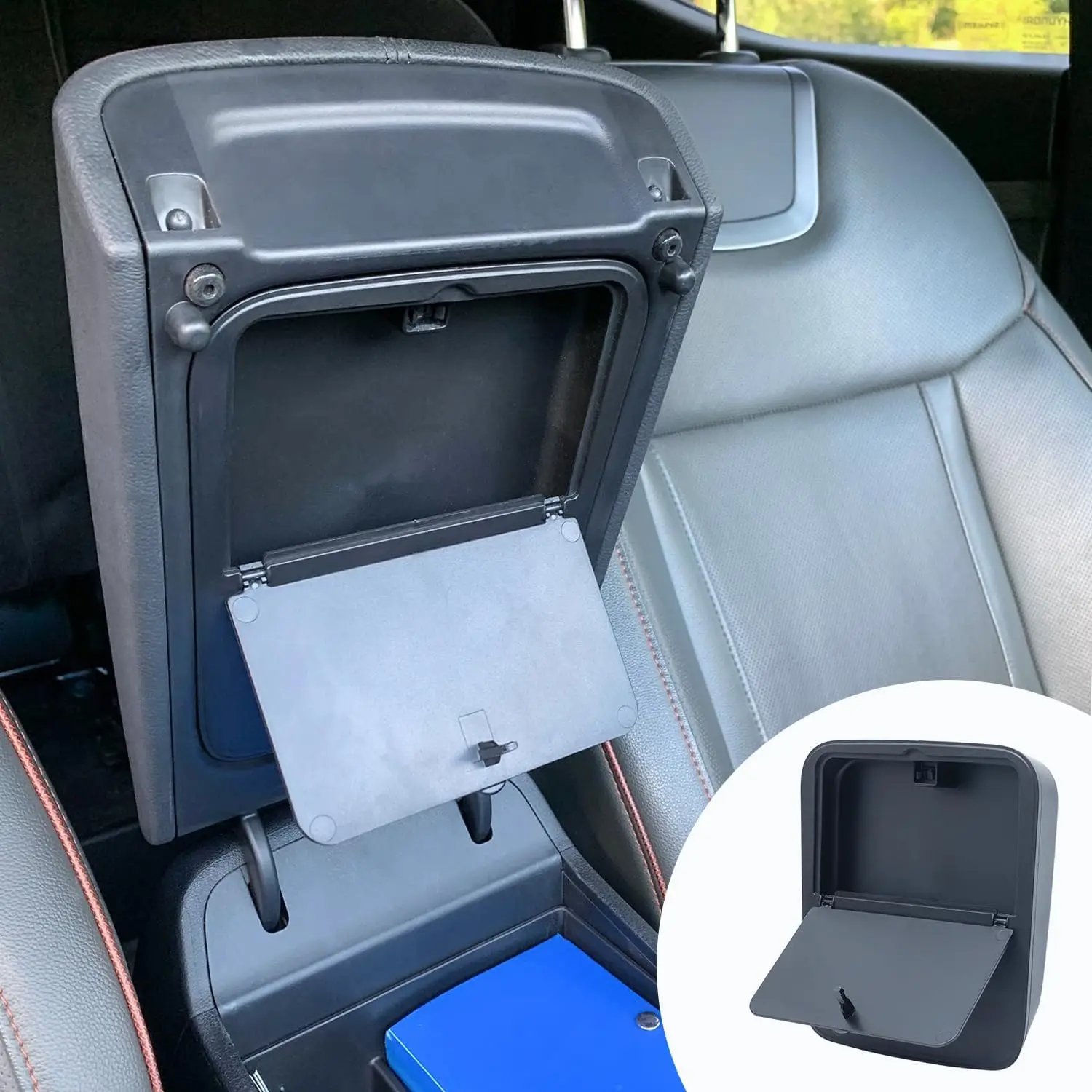 

Kptidy for Hyundai Santa Cruz 2025 2024 2023 2022 Center Console Hidden Organizer Armrest Hidden Storage Box Tray Accessories