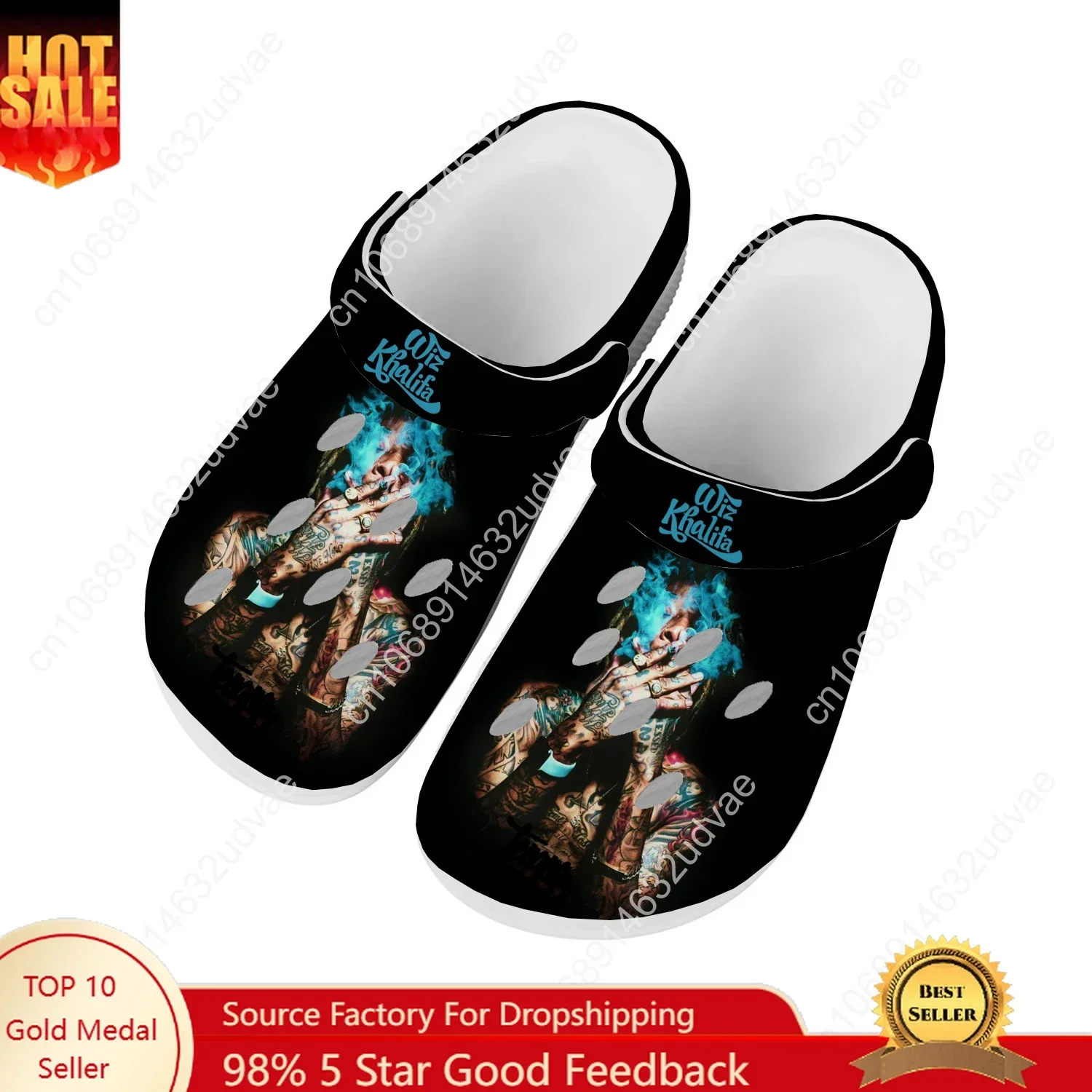 

Wiz Khalifa Water Shoes Mens Womens High Quality Fashion Home Garden Clogs Customizd Sandals Beach Breathable Hole Slippers