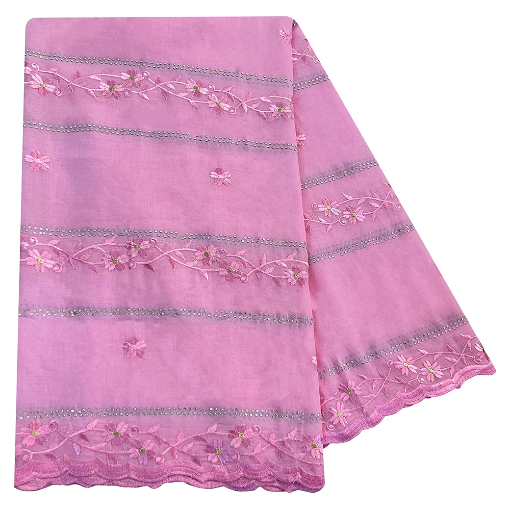 

Высококачественный шарф из 100% хлопка с вышивкой из хлопковой нити, в дубайском стиле, для африканских женщин, мусульманский хиджаб