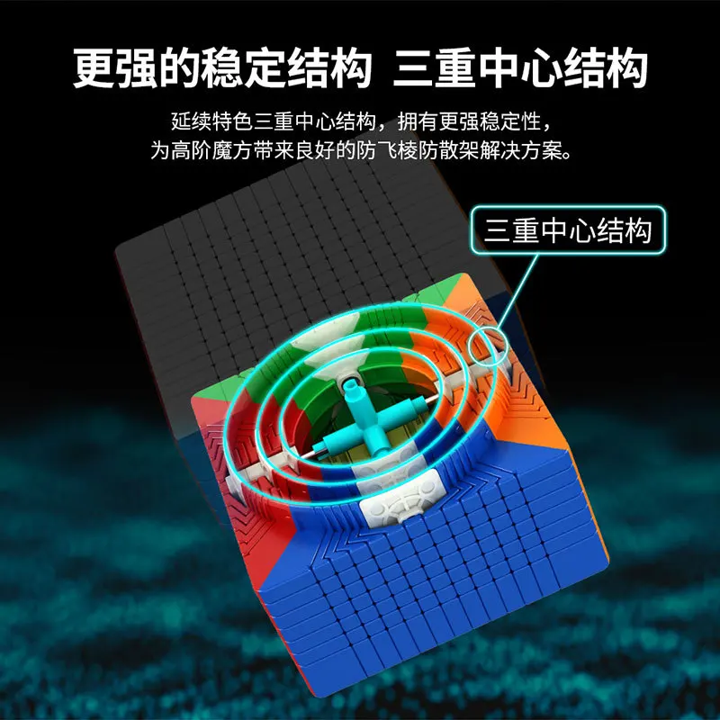 MoYu 13x13x13 Cubo Meilong 13x13 Cubi magici Velocità Puzzle Cubi Giocattoli Puzzle professionali Giocattoli per bambini Regalo