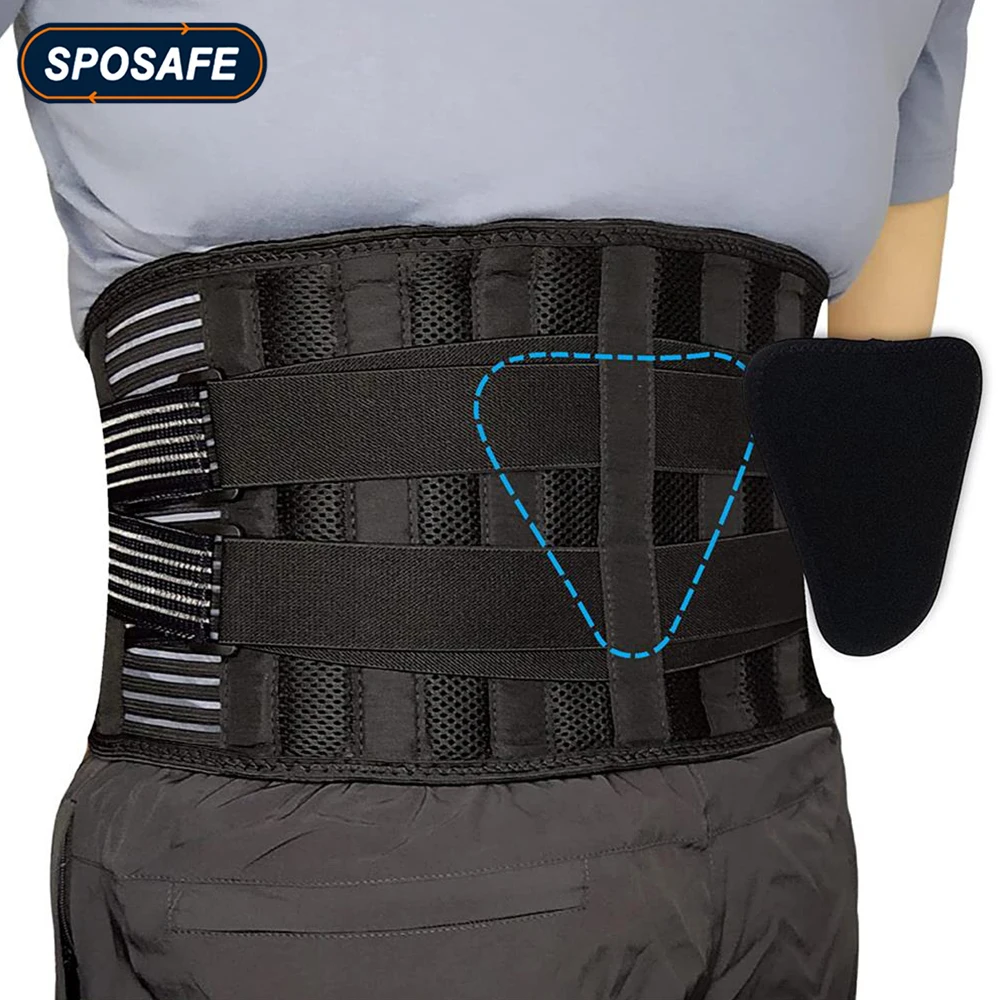 

Adjustable Lumbar Back Brace Anti-skid Waist Support Belt for Men Women Lower Back Pain, Herniated Disc, Sciatica, Scoliosis