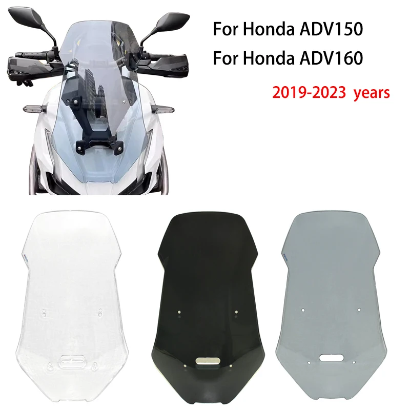 

Motorcycle Modified Accessories Front Windshield With Increased Height Windshield Panel For Honda ADV150 ADV160 2019-2023 years