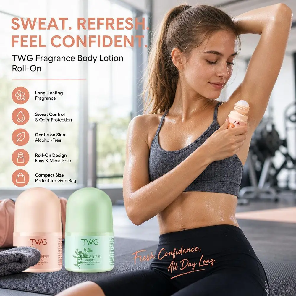 Deodorant Roll On Antiperspirant Armpit Underarm Sweat 24H Long Lasting Fresh Fragrance Men Women Portable Travel Perfume