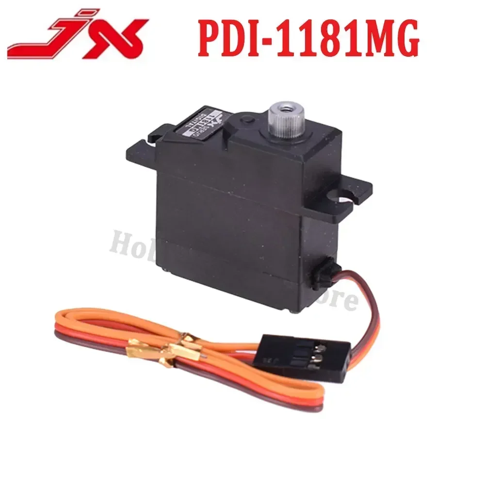 Jx servo pdi1181mg 18g 35kg servo de engrenagem de metal digital para wltoys 144001 wpl rc carro b116 b24 c14 c24 helicóptero avião