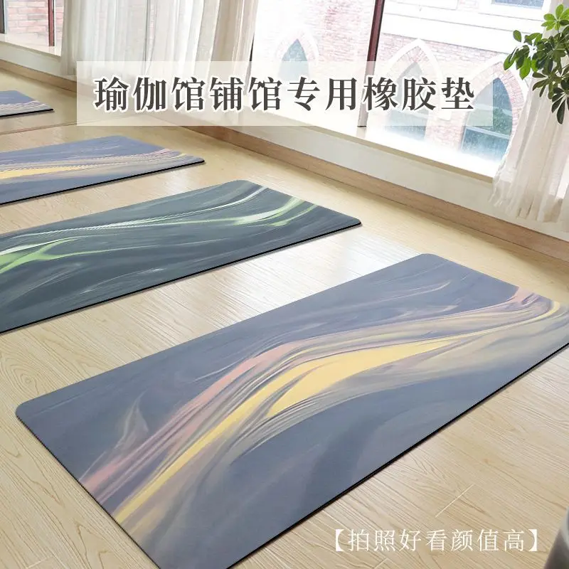 Oil Painting Style Rubber Yoga Mat Pilates Yoga Studio Special Women's Exercise Mat New Weight Loss Shaping Fitness Blanket