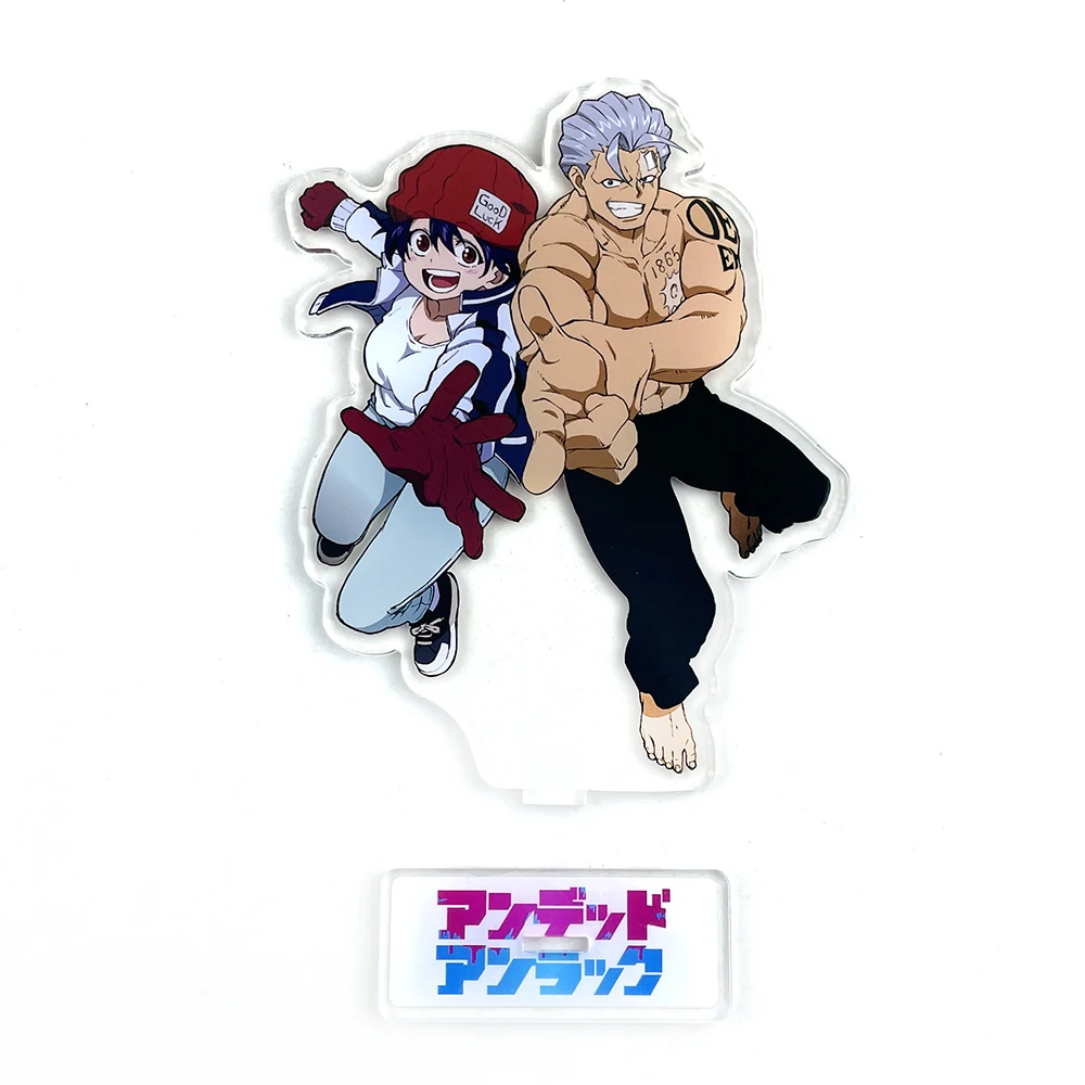 Undead Unluck Izumo Fuuko Andy couple acrylic standee figurines desk decoration cake topper