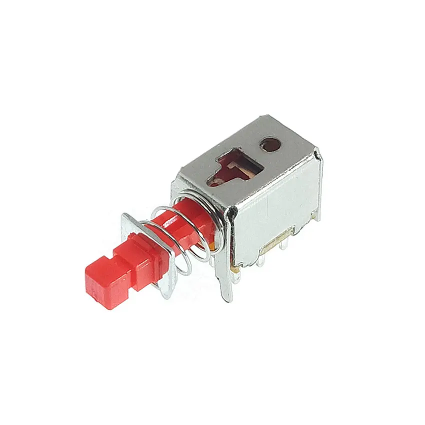 10pcs A03 Directly Key Switch PS-22F02 Double Row 6Pin Self-locking With Spring Without Lock Key Power Switches PS-22F03 - Image 4