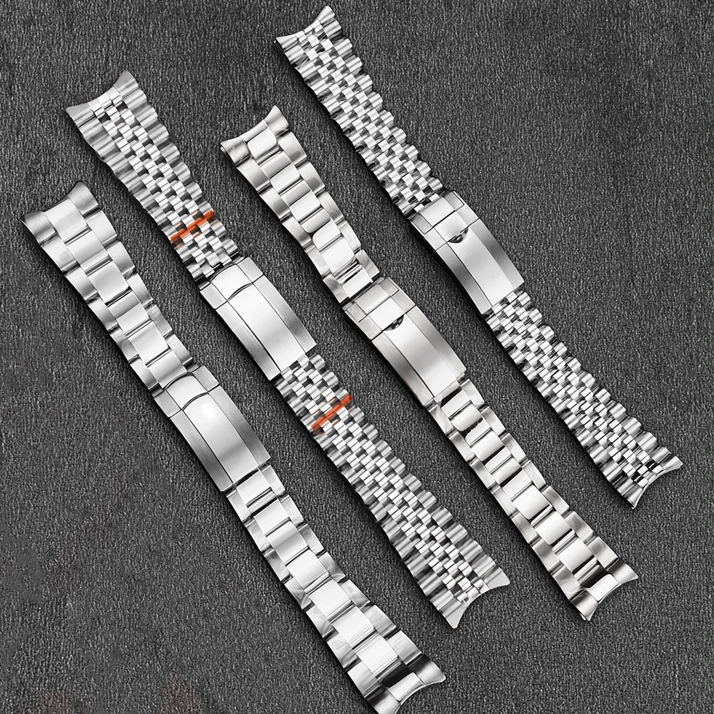 Uhrenarmbänder für Relox SUB DAYTONA NH35 NH36 Herren Glide Lock Verschluss Uhrenarmband Solide 20mm 21mm Edelstahl 904L Uhrenarmband