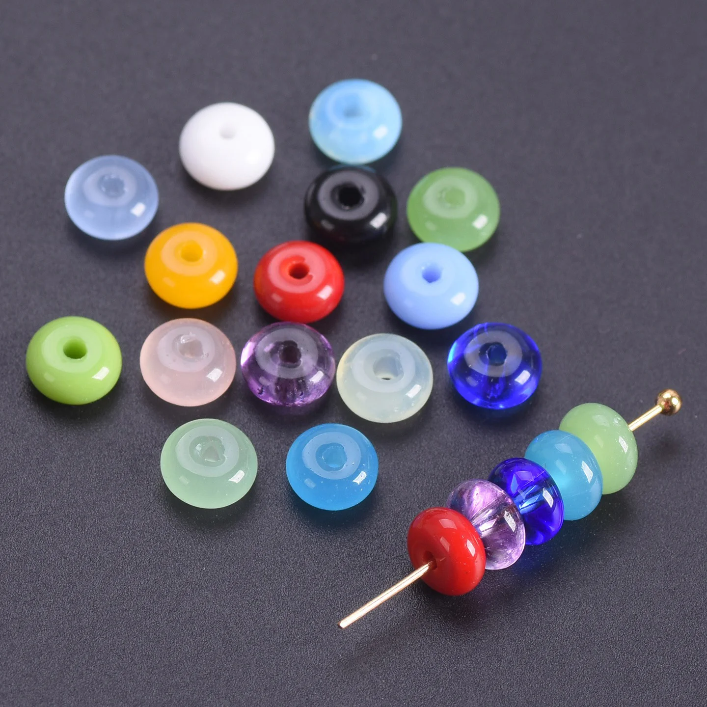 Rondelle Crystal Gl…