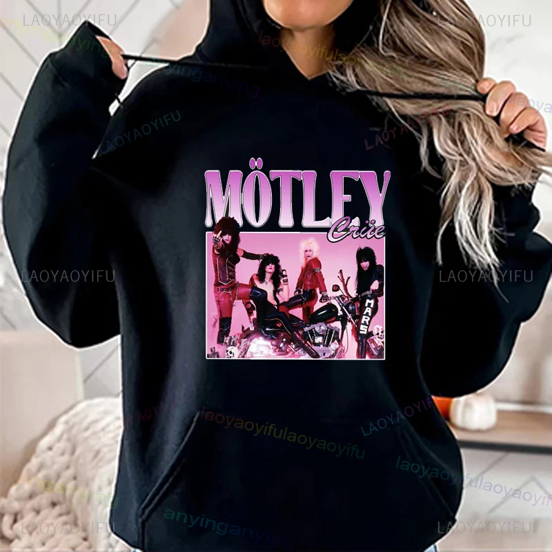 2025 venda quente-motley-rue- 1981 heavy metal rock band hoodies casa doce adulto streetwear manga longa camiseta das mulheres dos homens com capuz