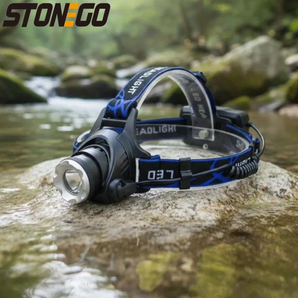 

Перезаряжаемый регулируемый водонепроницаемый светодиодный налобный фонарь с USB-зарядкой, телескопическим зумом и многоугольным освещением для активного отдыха на природе