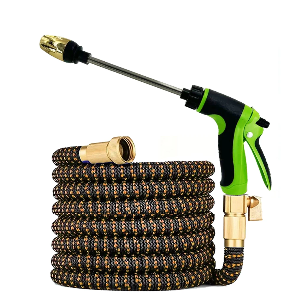 

1PC Garden Water Hose Expandable Magic Hose For Garden Watering And Cleaning, 3/4 ", Connector, Sprinkler Head, Watering Device
