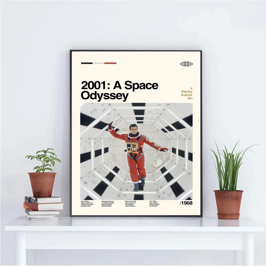 

Poster Prints 2001 Classic A Space Odyssey Film Vintage Retro Movie Wall Art Picture Canvas Painting Living Room Home Decoration