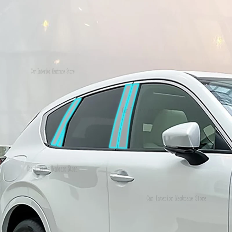 For MAZDA CX60 CX-60 2022 2023 2024 B/C/D-Pillars Car Exterior Automobile Pillar Anti-scratch TPU film protect Protective Film