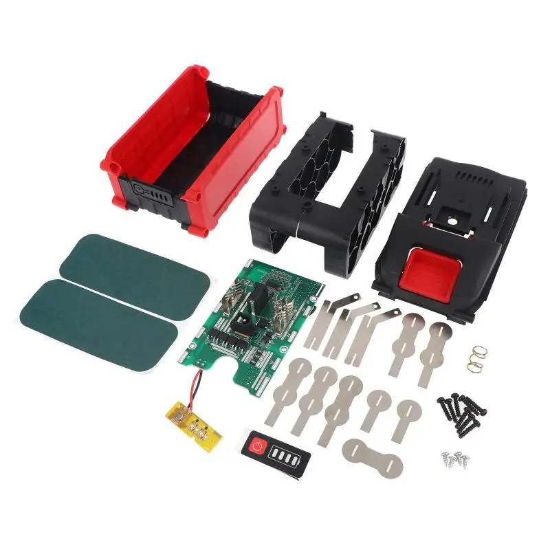 21700 36V 100A Li Battery Case W Circuit Board For DIY Shell Box With BMS PCB Board Charging Protection Can Install 10 Batteries