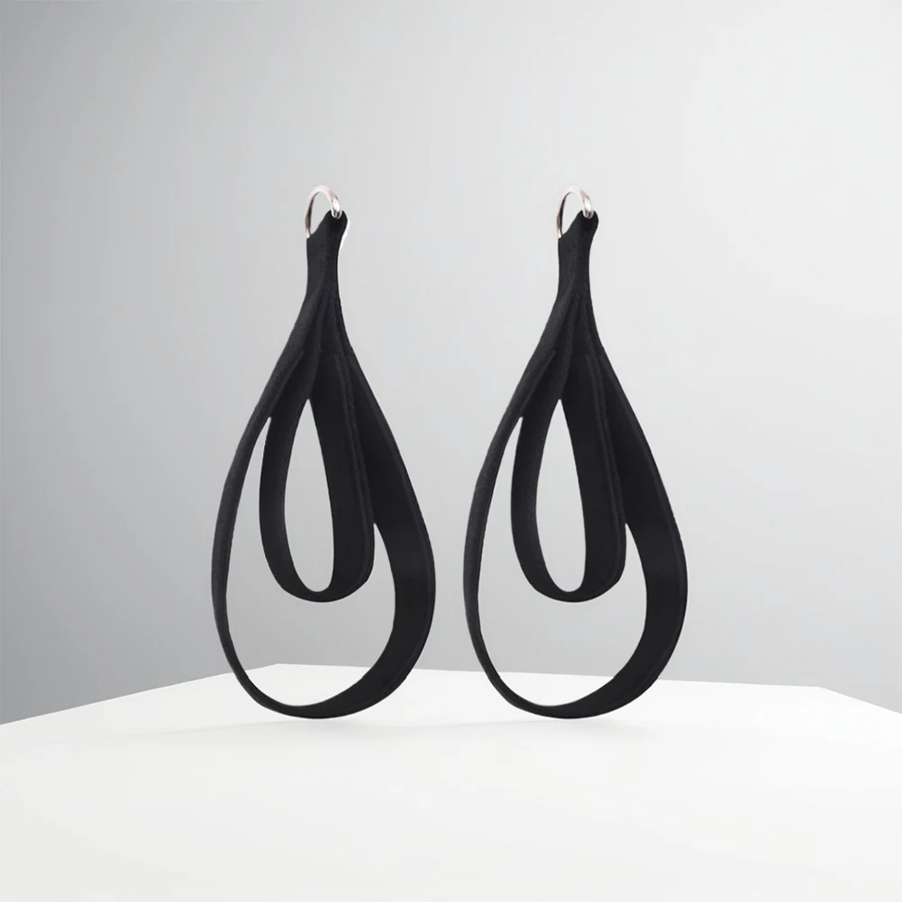 2 قطعة بيلاتيس مزدوجة حلقة الأشرطة اللياقة البدنية D-حلقة الأشرطة D-حلقة ممارسة الأشرطة اليوغا ممارسة اكسسوارات للمنزل الصالة الرياضية تجريب #1