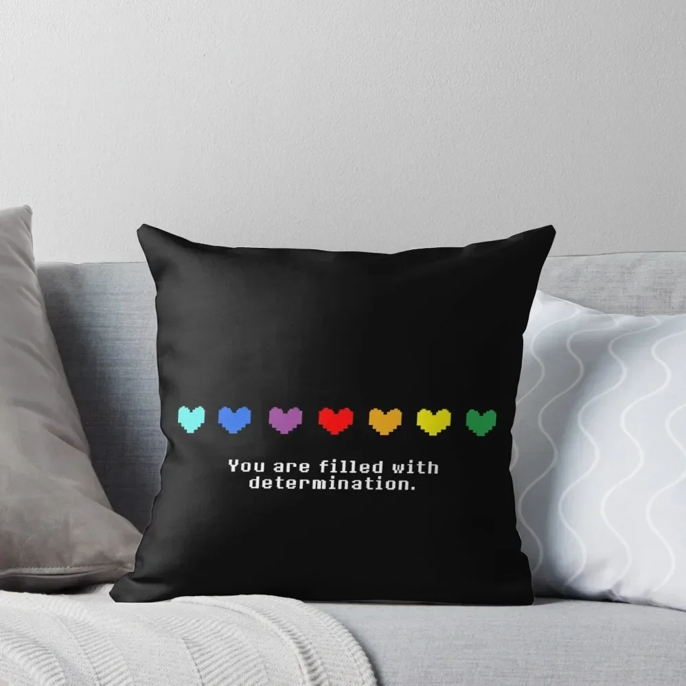 

Undertale - You are Filled with Determination. Throw Pillow Sofa Cushion Sofa Cushion Cover Covers For Sofas pillow